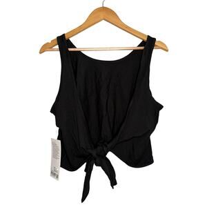 NWT Lululemon It’s A Tie Tank Top Black Size 8